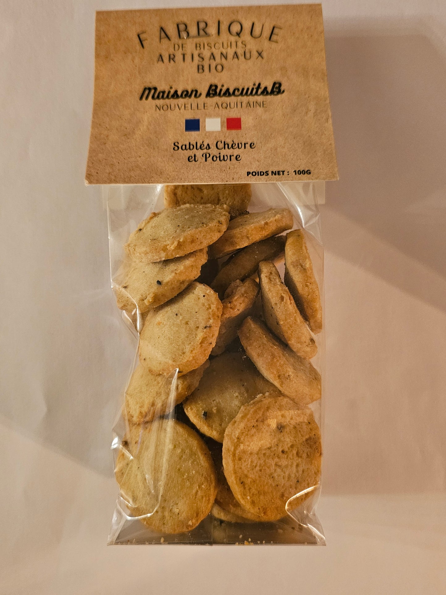 Sablés chèvre et poivre