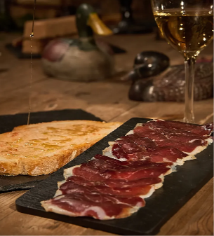 Magret de canard séché, tranché