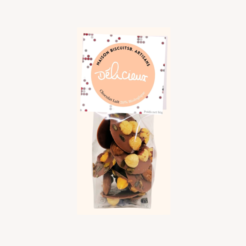 Mendiants chocolat au lait 80gr