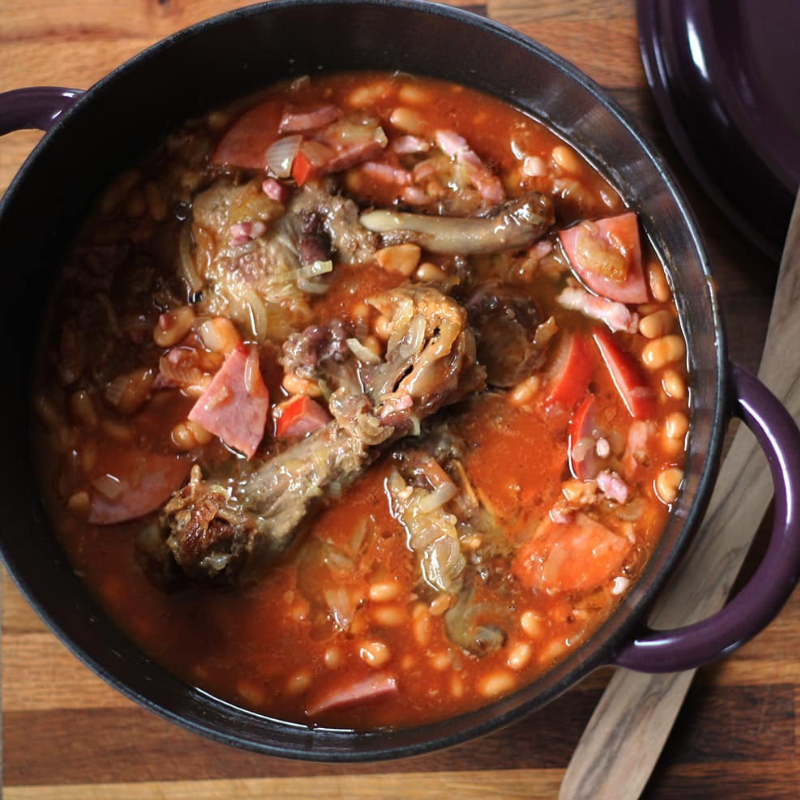 Cassoulet aux manchons de Canard Confit